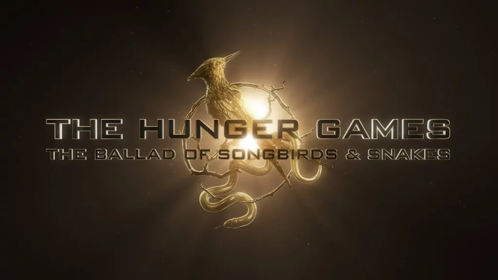 Fotograma del rótulo titular de la película 'The Hunger Games: The Ballad of Songbirds & Snakes'